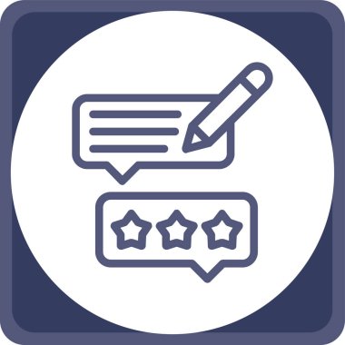 Simge vektör illüstrasyonunu gözden geçir