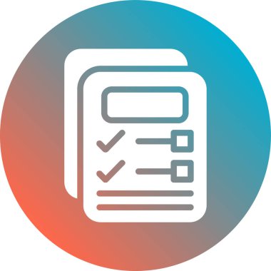 Belge simgesinin vektör illüstrasyonu