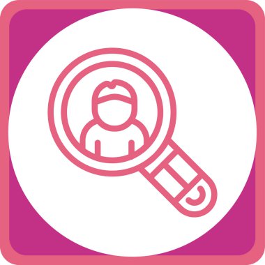 Büyütecin vektör simgesi.