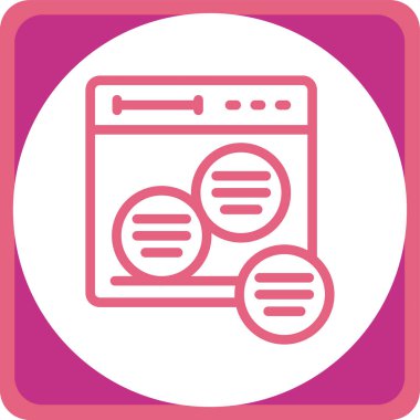 seo modern simgesinin vektör illüstrasyonu