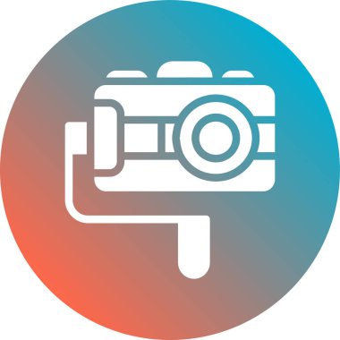 Kamera. Web simgesi basit illüstrasyon