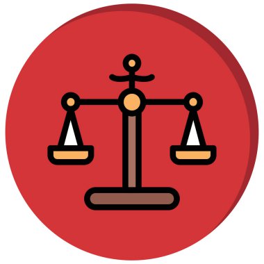 Adaletin Ölçekleri Gölge Simgesi Dolduruldu