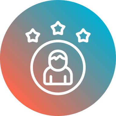 eşsiz kullanıcı simgesi çizgi vektörü