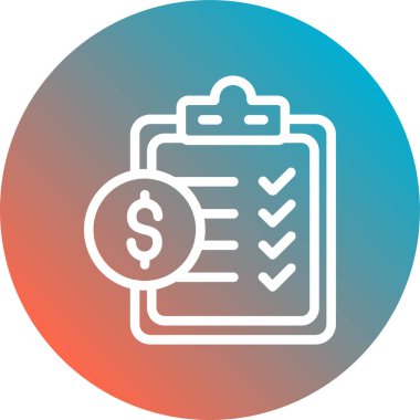 Bir belge simgesinin vektör illüstrasyonu