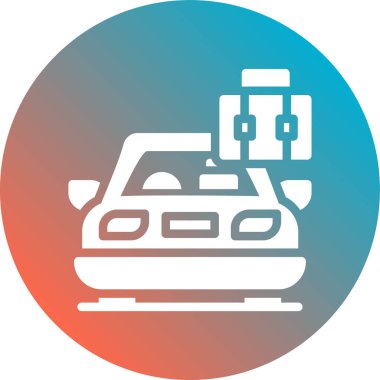 Seyahat simgesinin vektör illüstrasyonu