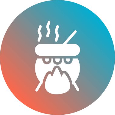 Bir köpek simgesinin vektör illüstrasyonu