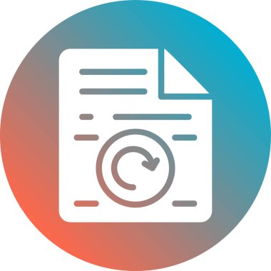 Belge. Web simgesi basit illüstrasyon