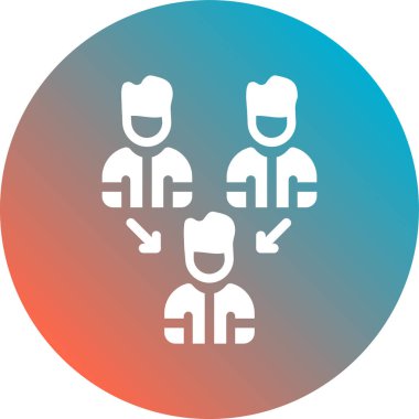 İnsanlar ikonu. resimleme tasarımı.