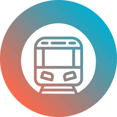 tren. Web simgesi basit illüstrasyon