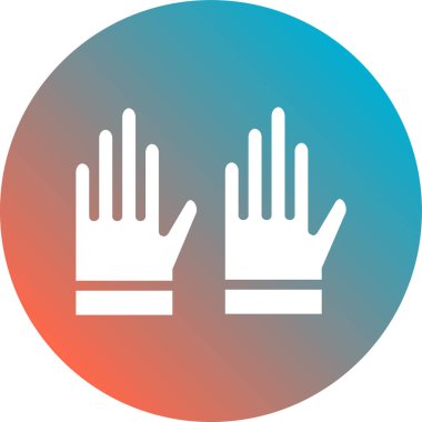 Bir el simgesinin vektör illüstrasyonu