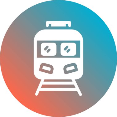 tren simgesi vektör illüstrasyonu