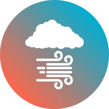 Bulut. Web simgesi basit illüstrasyon