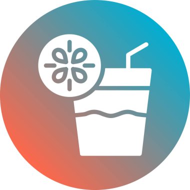 kokteyller simge vektör çizim