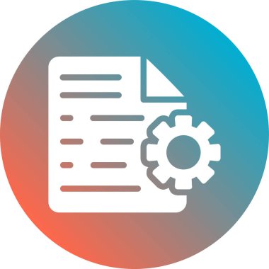 belge simgesi vektör illüstrasyonu