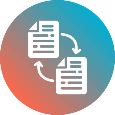 Dosya. Web simgesi basit illüstrasyon