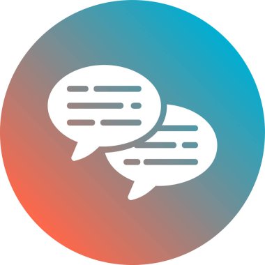 konuşma kabarcığı vektör çizimi