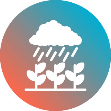 Bulut simgesi vektör illüstrasyonu