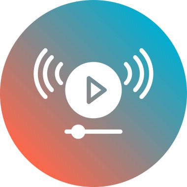 ses simgesi, vektör illüstrasyonu