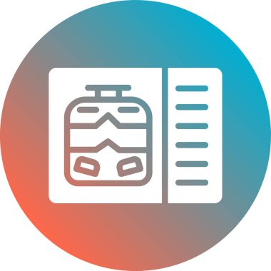 Seyahat çantasının vektör simgesi. vektör illüstrasyonu