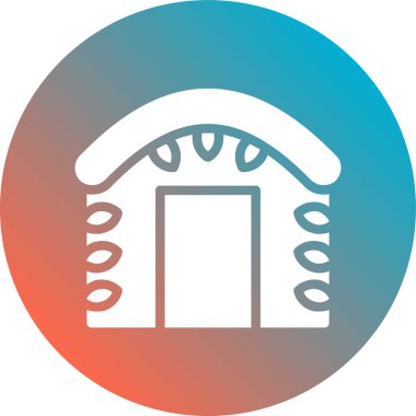 Modern yapı simgesinin vektör illüstrasyonu