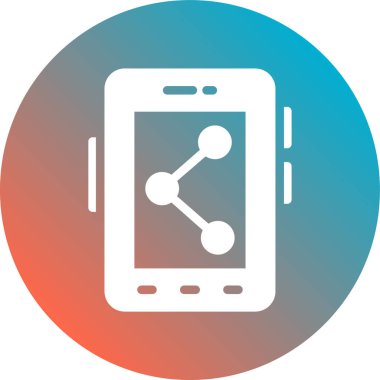 Cep telefonu. Web simgesi basit tasarım