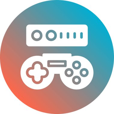 oyun denetleyici simgesi, vektör illüstrasyonu