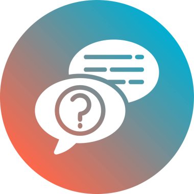 Sohbet simgesinin vektör illüstrasyonu