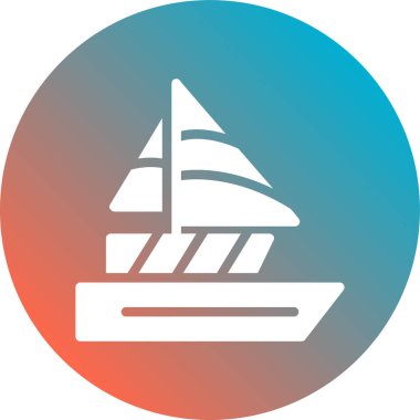 tekne vektör simgesi modern basit illüstrasyon sembolü