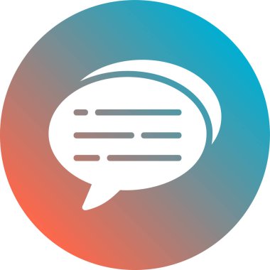 Konuşma simgesinin vektör illüstrasyonu