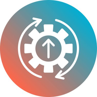 dişli simgesinin vektör illüstrasyonu