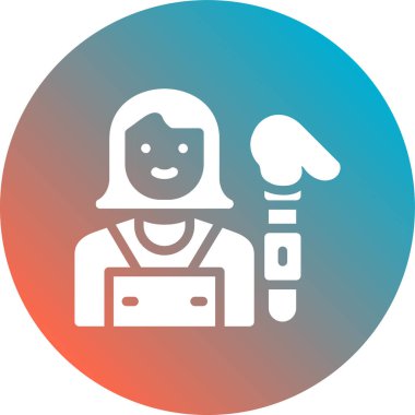 Robot simgesinin vektör illüstrasyonu