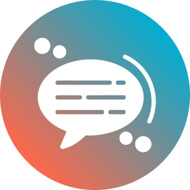 konuşma kabarcığı vektör çizimi