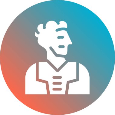 avatar erkek kişi simgesi rozet tarzı