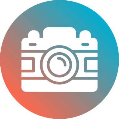 fotoğraf makinesi simgesi vektör illüstrasyon logosu