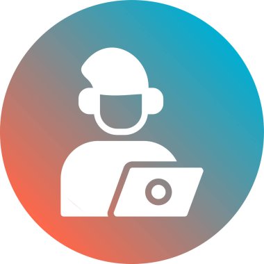 Bir insan simgesinin vektör illüstrasyonu