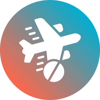 uçak ikonu vektör illüstrasyonu