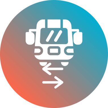 Bir haritanın modern seyahat simgesinin vektör çizimi