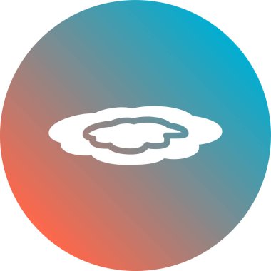 Bir bulut simgesinin vektör illüstrasyonu