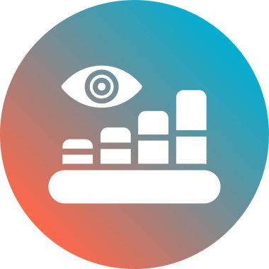 Göz simgesinin vektör illüstrasyonu