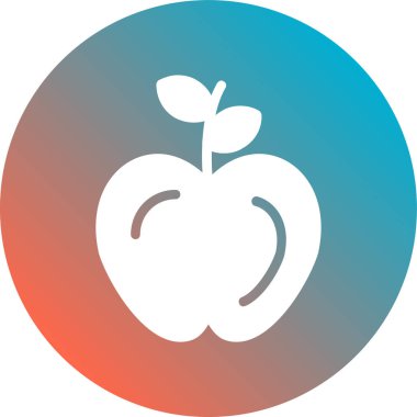 Apple Düz Vektör Simgesi