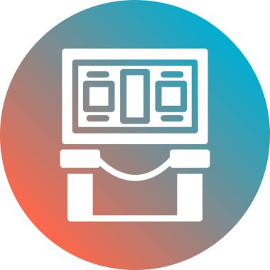 Yazıcı simgesinin vektör illüstrasyonu