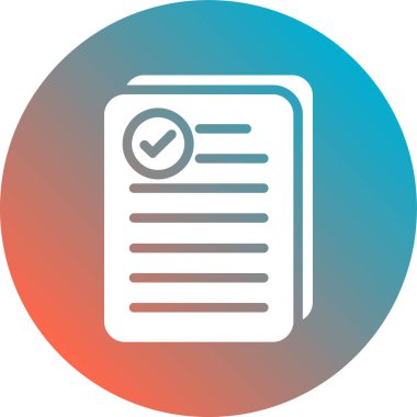 Dosya simgesinin vektör illüstrasyonu