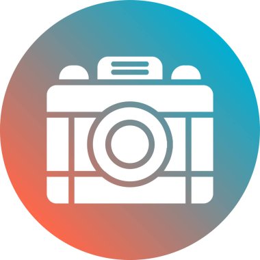 kamera simgesi vektör illüstrasyonu