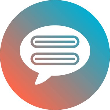 Konuşma balonu. Basit resimleme