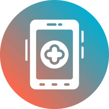 Cep Telefonu Vektörü Kabartma Simgesi Tasarımı