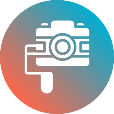 kamera simgesi vektör illüstrasyonu