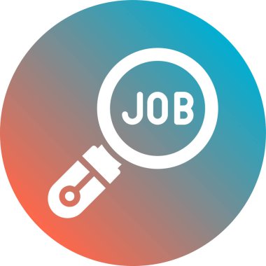 Görev arama simgesinin vektör illüstrasyonu