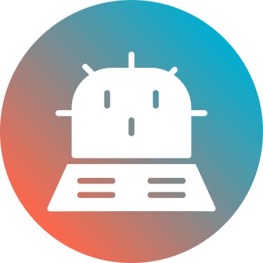 robot vektör simgesi modern illüstrasyon