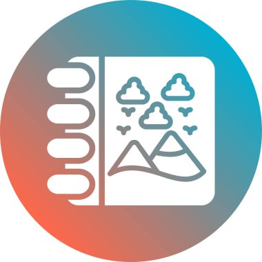 Modern simgenin vektör illüstrasyonu