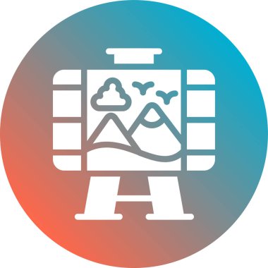 Bir simgenin vektör illüstrasyonu